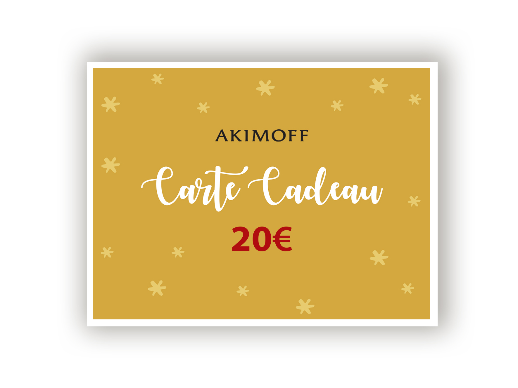 CARTE CADEAU AKIMOFF - 20€