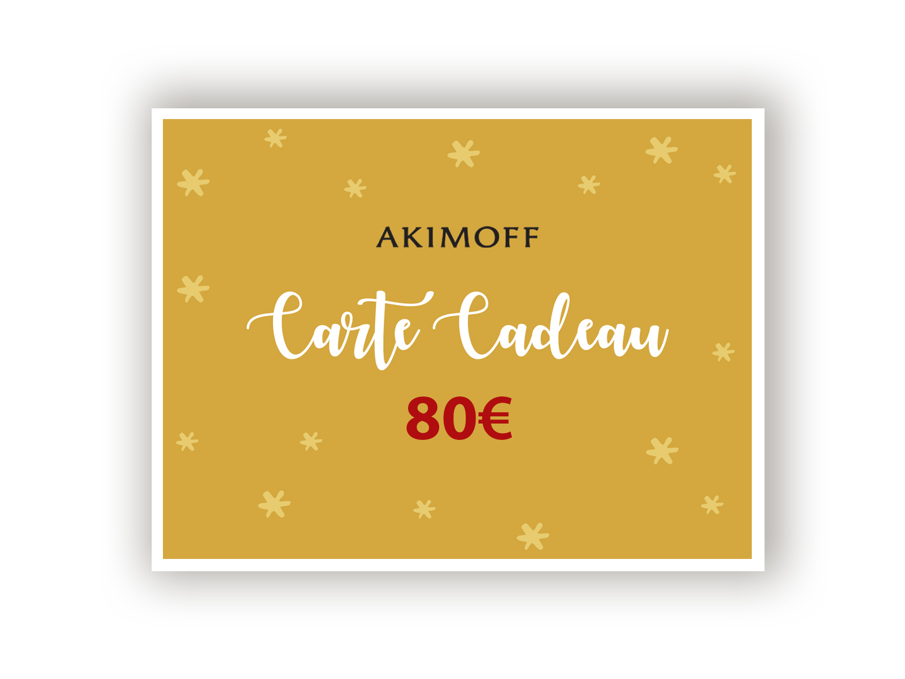 CARTE CADEAU AKIMOFF - 80€