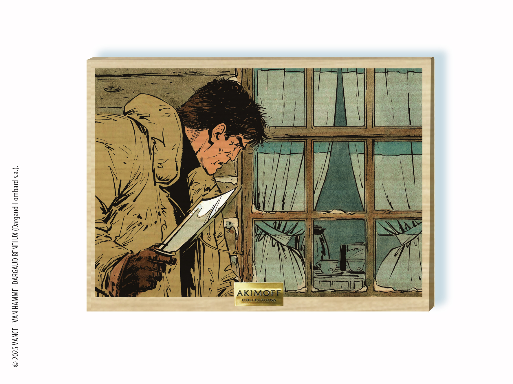 TABLEAU DE COLLECTION EN BOIS - XIII - LE FUGITIF