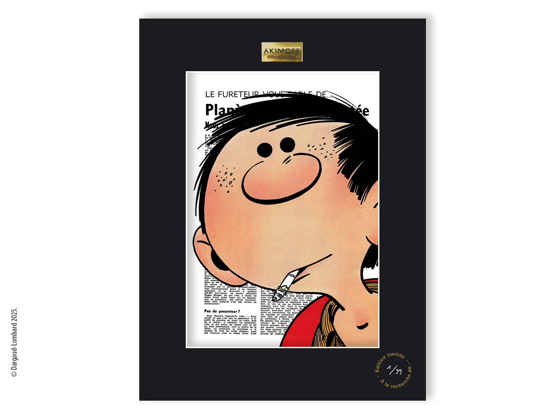 TIRAGE DE COLLECTION GASTON LAGAFFE - JAMAIS  COURT D'IDES