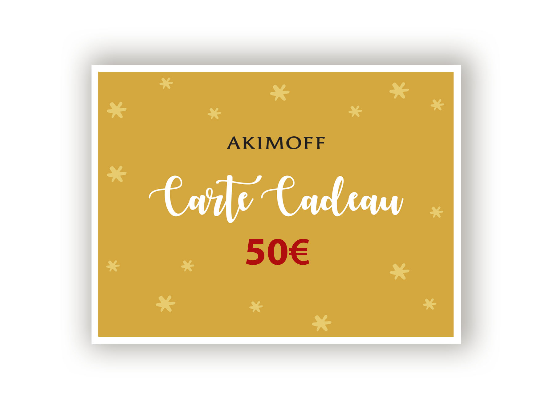 CARTE CADEAU AKIMOFF - 50€