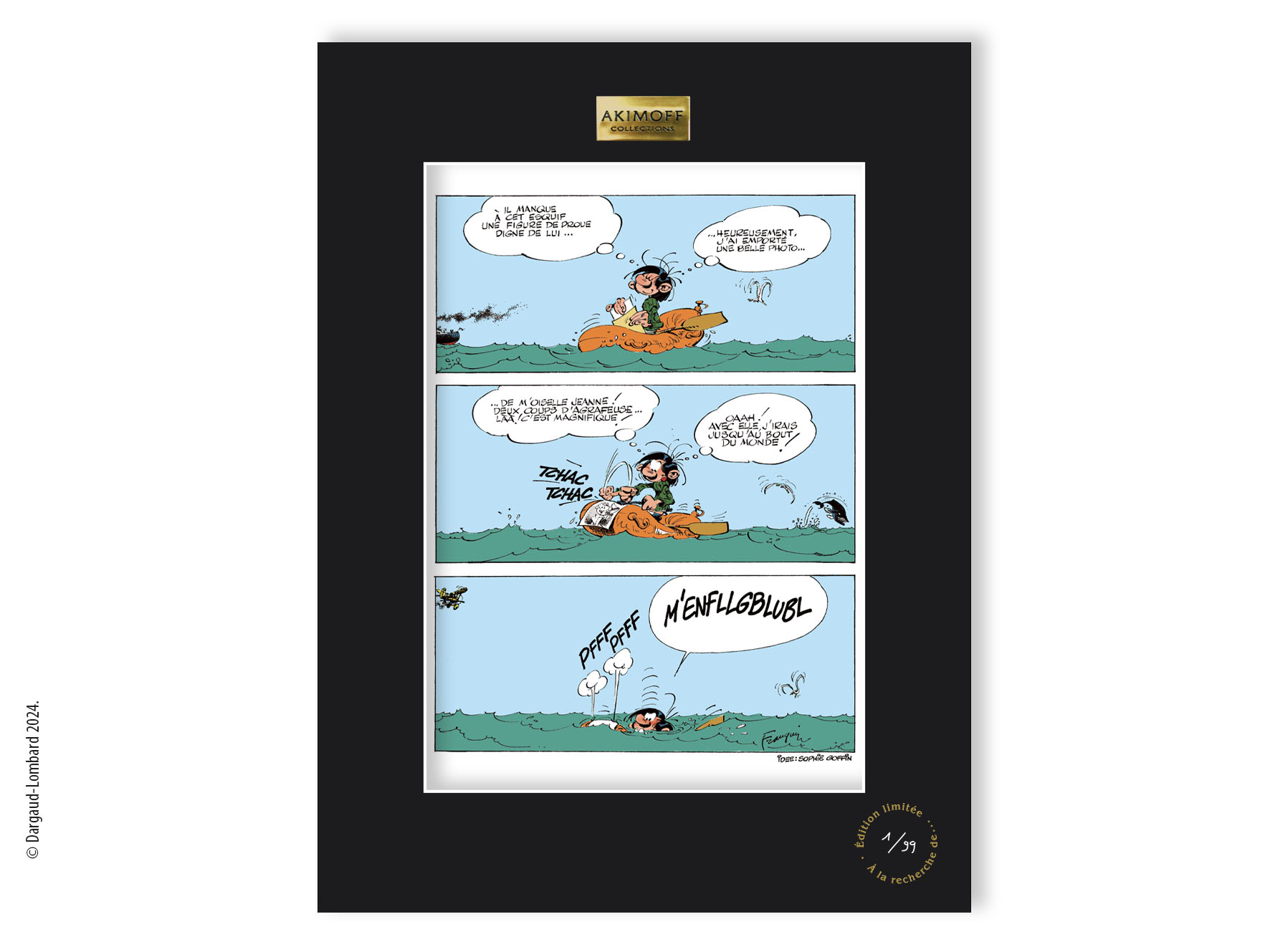 TIRAGE DE COLLECTION GASTON LAGAFFE - M'ENFLLGBLUBL