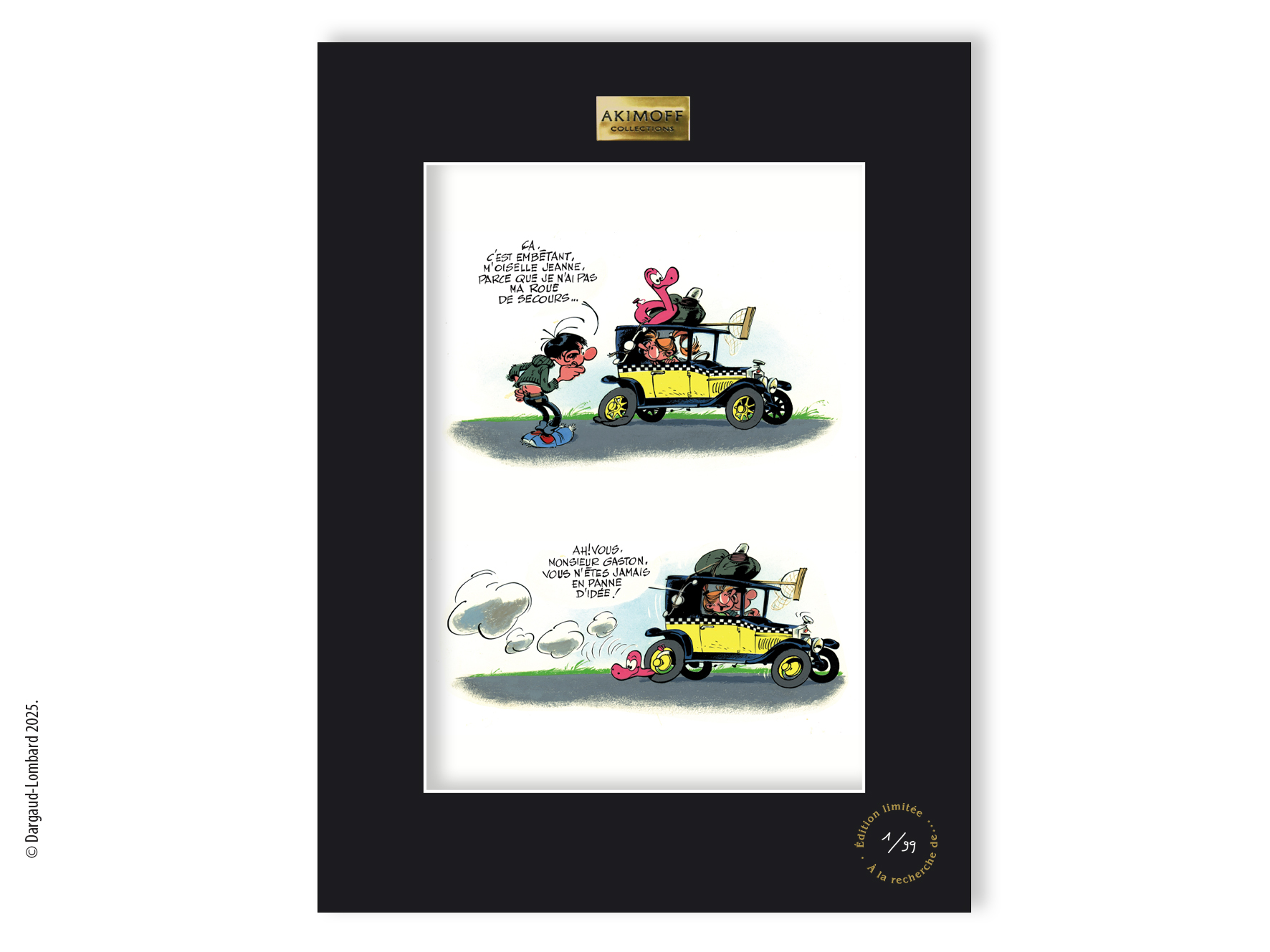 TIRAGE DE COLLECTION GASTON LAGAFFE - ROUE LIBRE