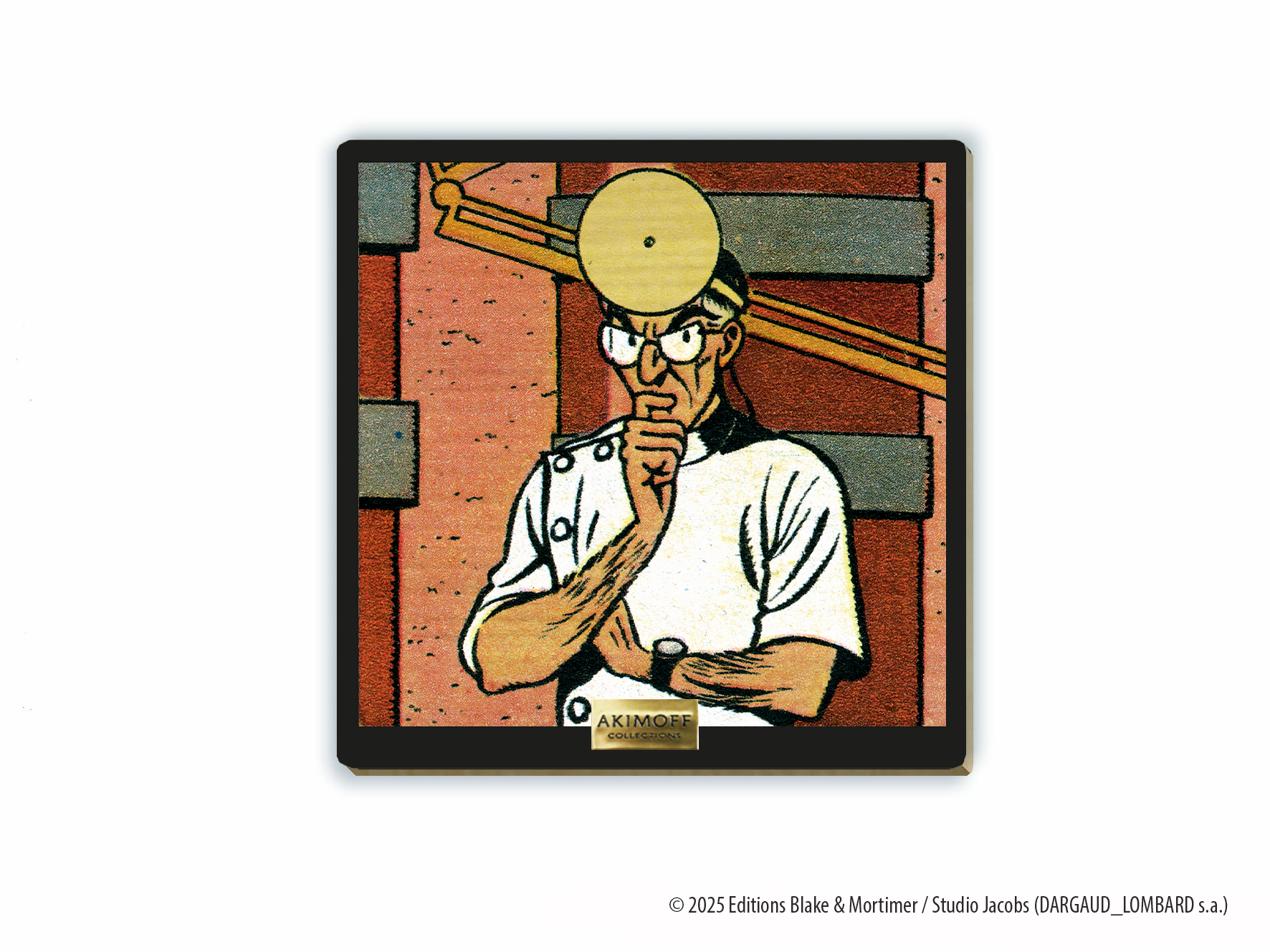 TABLEAU EN ERABLE BLAKE ET MORTIMER • LA MARQUE JAUNE