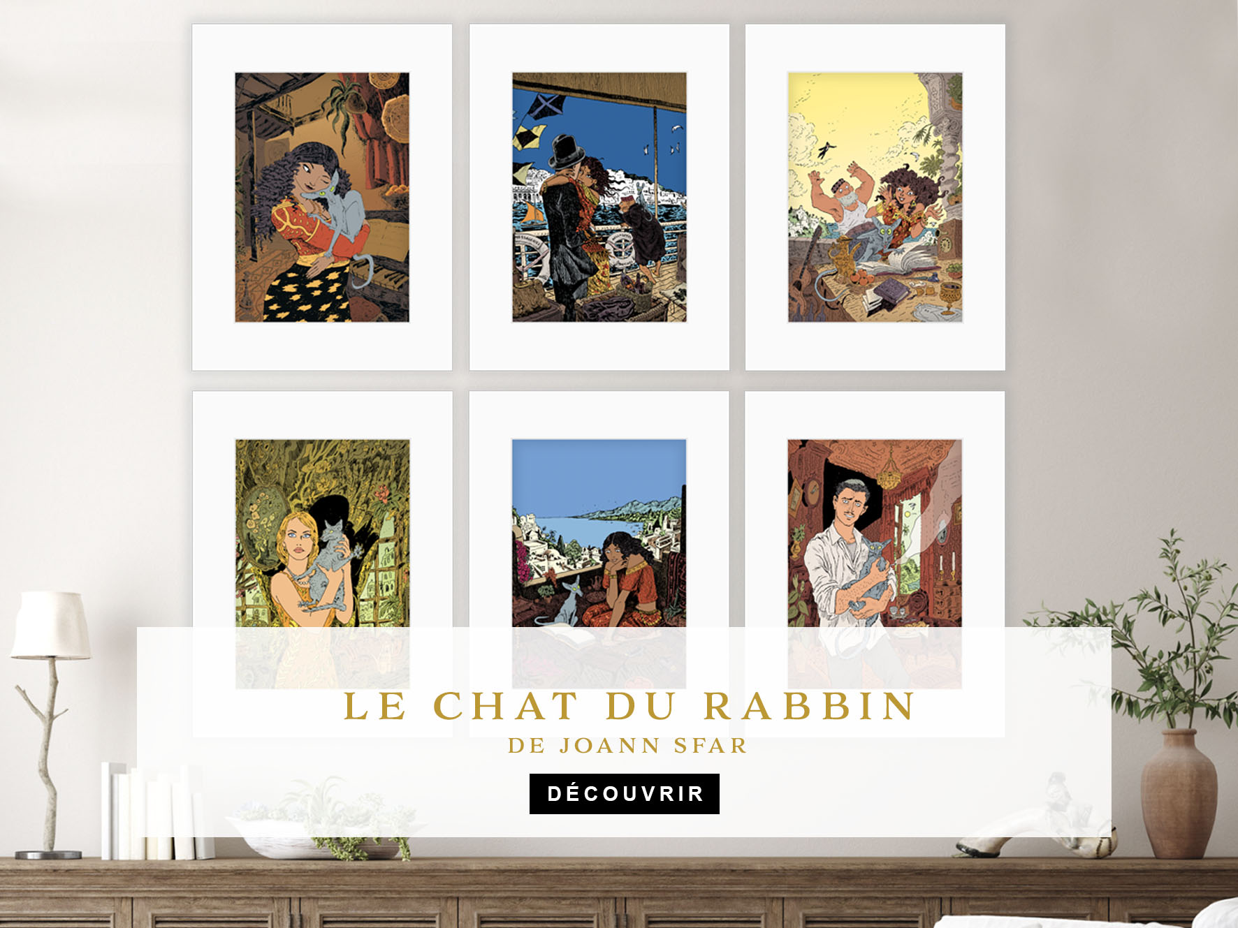 Le chat du rabbin Joann Sfar tirages de collection