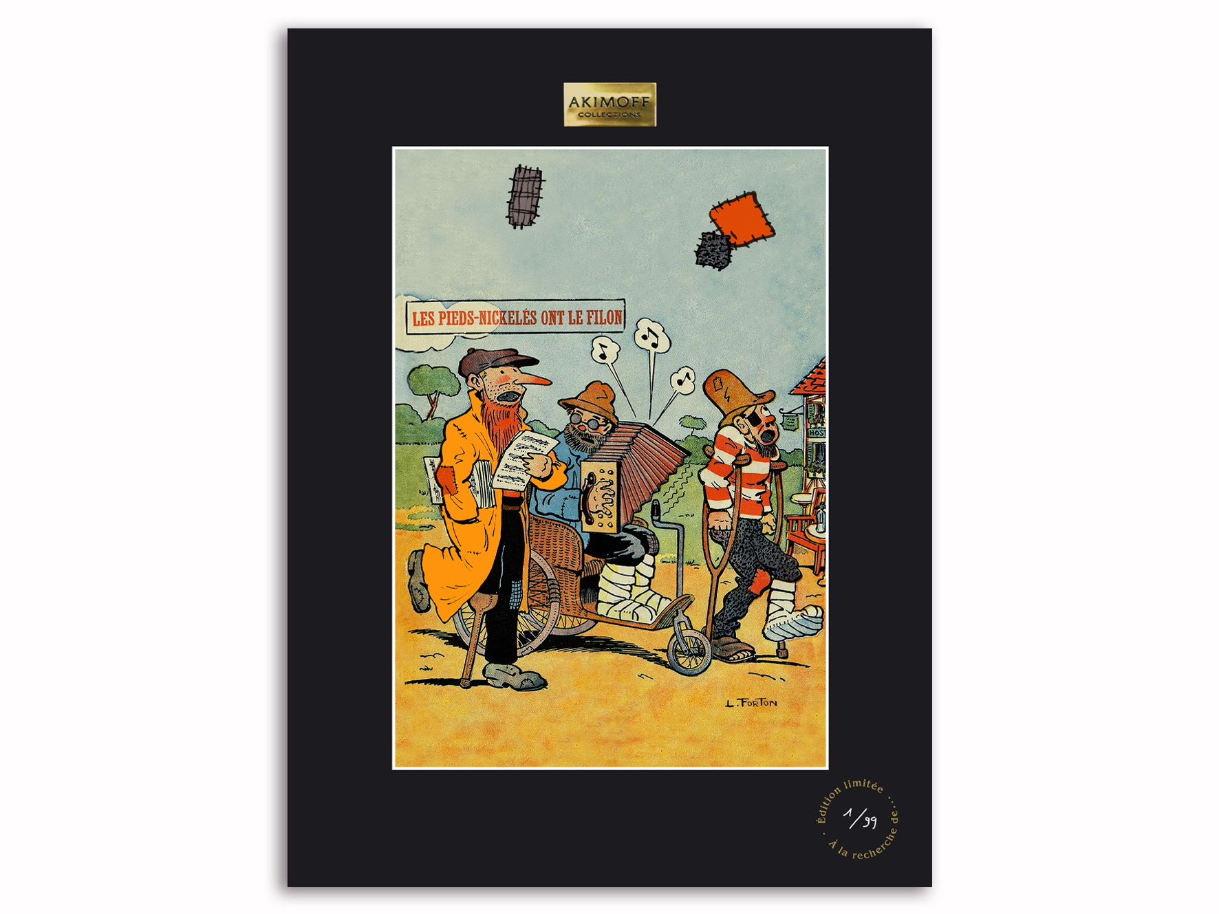 Tirage de collection louis forton les pieds nickeles la riviera