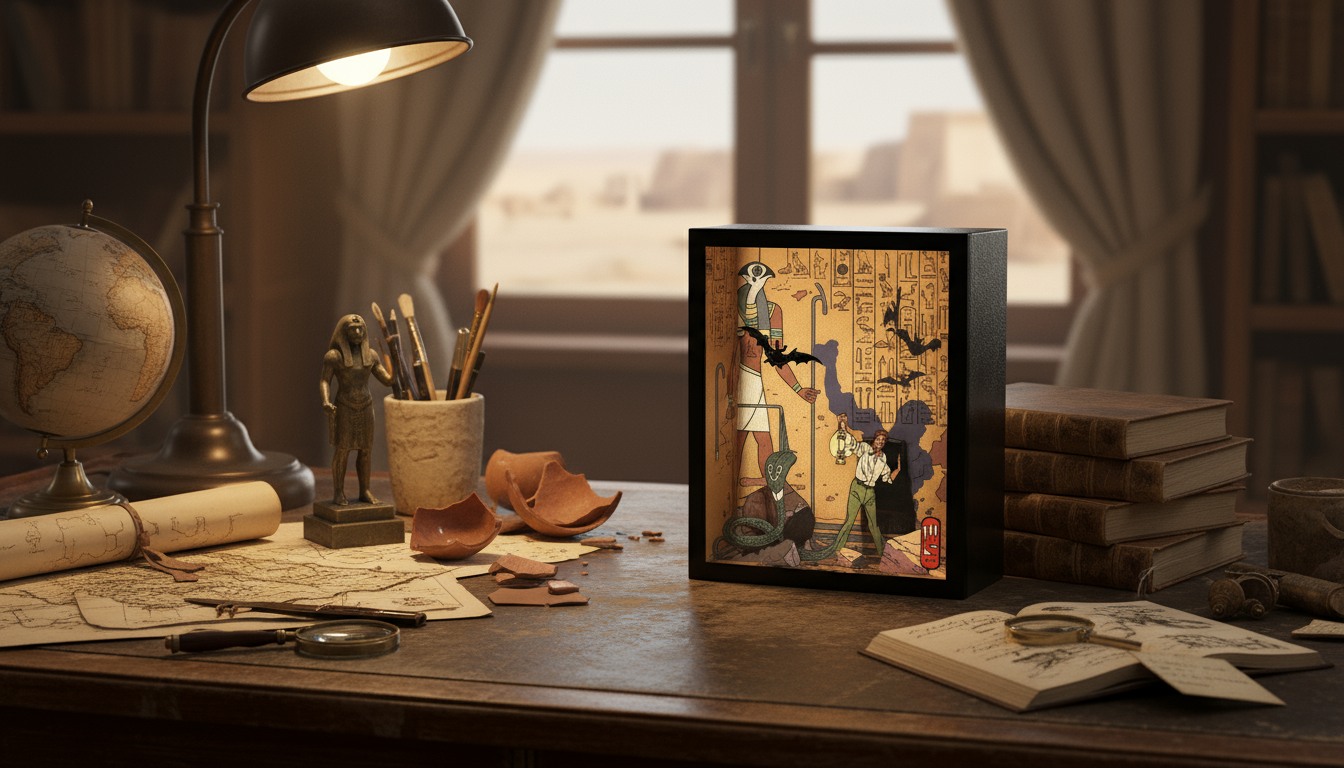 vitrine d'art - Blake et Mortimer - le myst�re de la grande pyramide