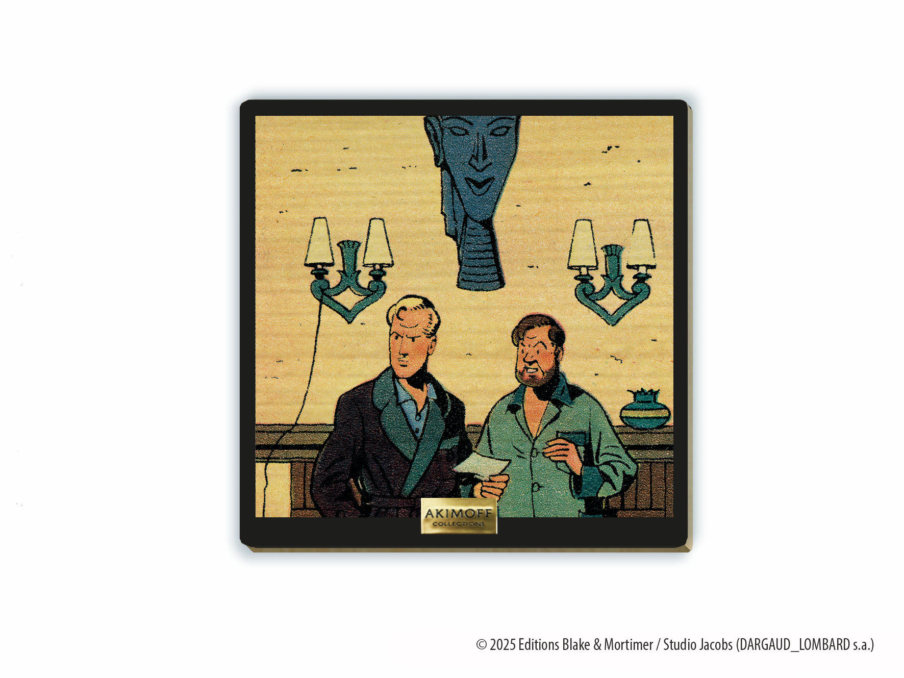 TABLEAU EN ERABLE BLAKE ET MORTIMER • LA MARQUE JAUNE