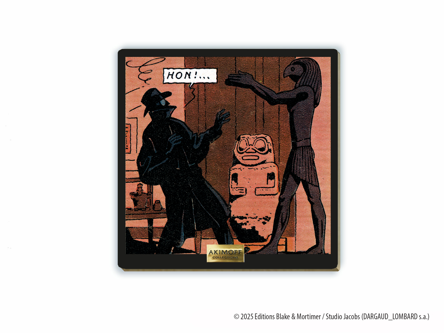 TABLEAU EN ERABLE BLAKE ET MORTIMER • LA MARQUE JAUNE