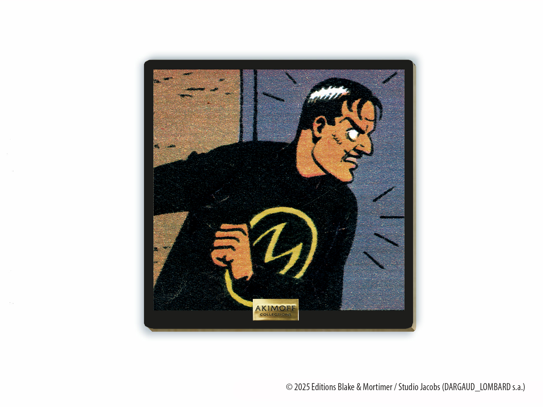 TABLEAU EN ERABLE BLAKE ET MORTIMER • LA MARQUE JAUNE