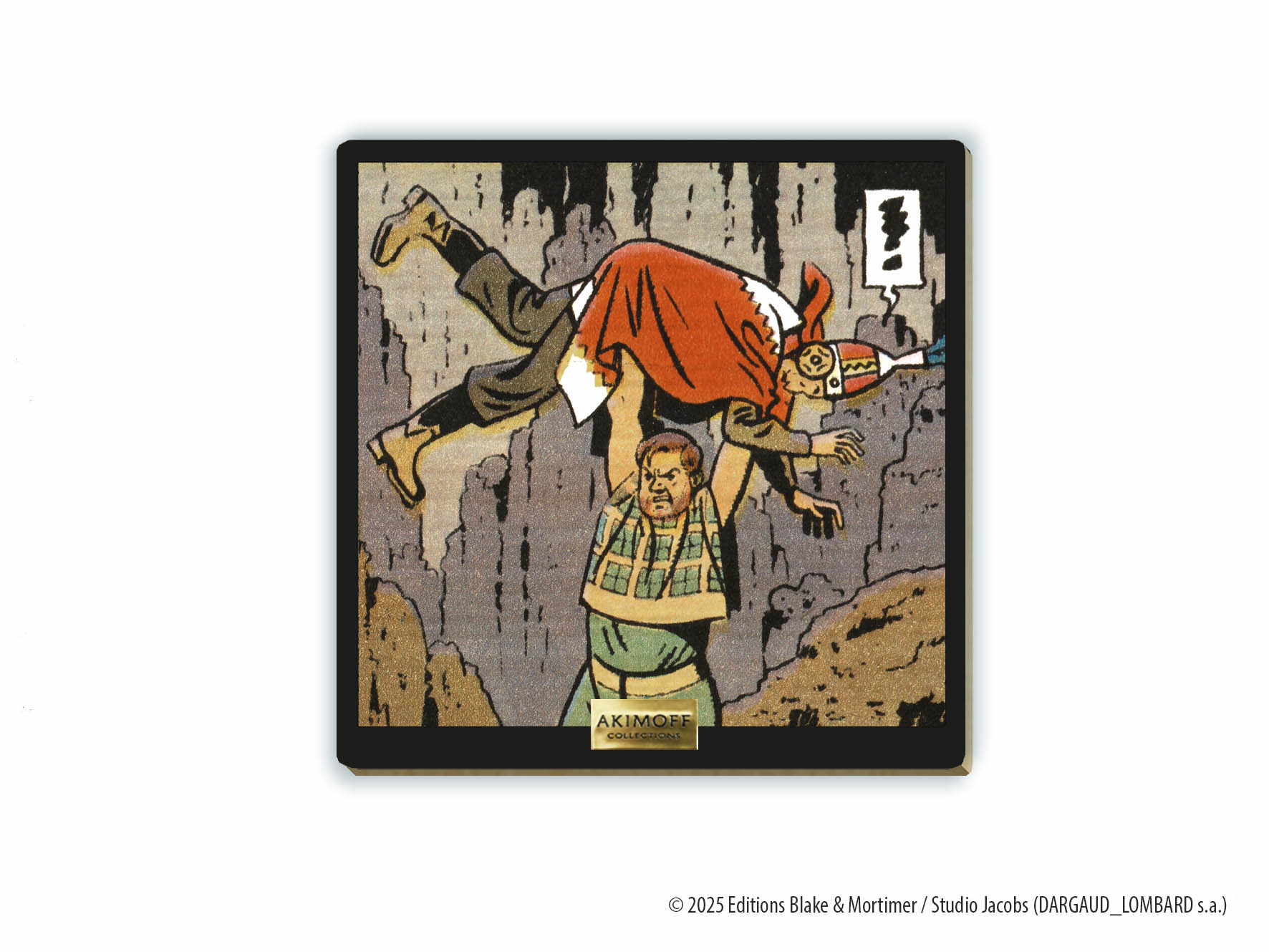 TABLEAU DE COLLECTION EN BOIS BLAKE ET MORTIMER • L'nigme de l'Atlantide